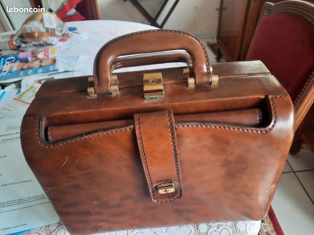 Sac de voyage en cuir (image 1)