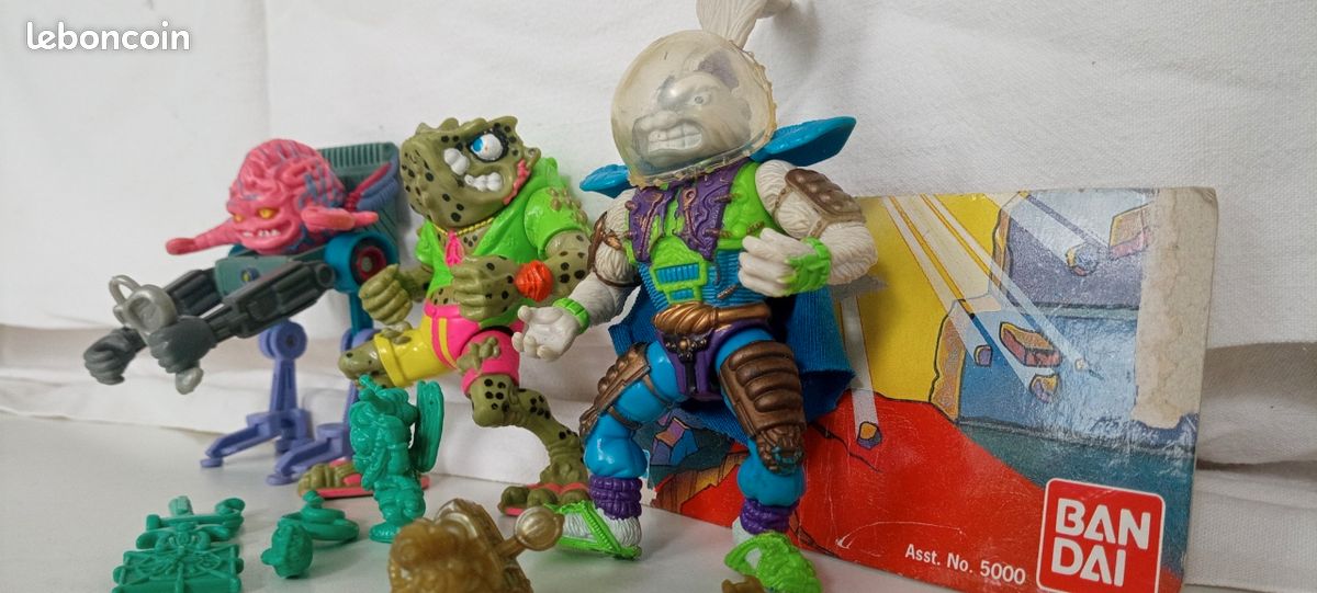FIGURINE TORTUE NINJA TMNT Michelangelo VINTAGE QUICK magique box avec défaut EUR 6,90 - PicClick FR