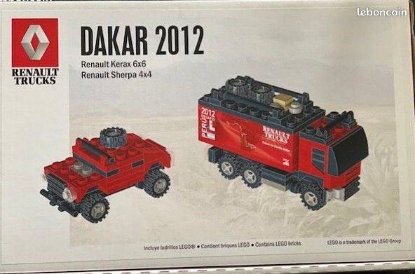Rare Maquette Légo Camions Dakar 2012 (Renault Trucks Kerax