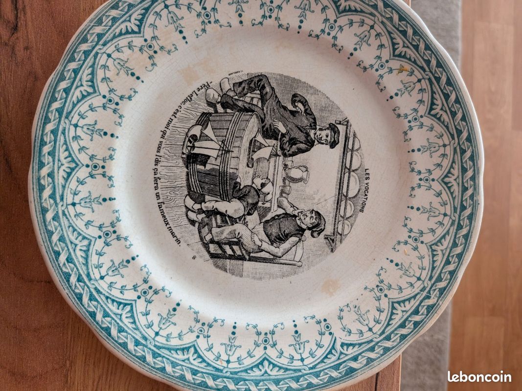 Lot de 10 assiettes a dessert Dugoin et Sarguemines (image 6)