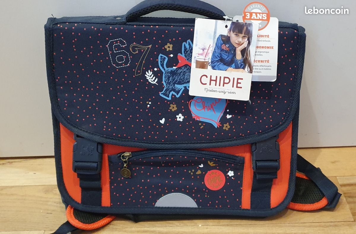 Très joli cartable Chipie fille primaire NEUF (image 1)
