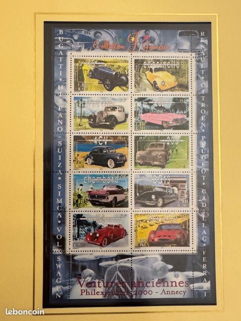 Prophila – Lot De 50 Timbres Vintage De Voitures Anciennes – Collection Pour Philatélistes