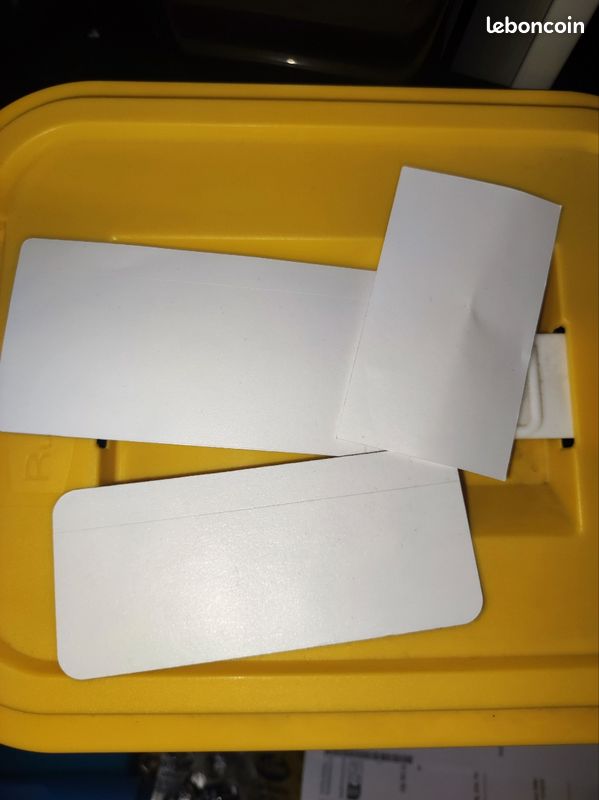 Verkauflade By Chr/Su – Autocollant Jaune Pour Boîte Aux Lettres – Vinyle Minimaliste Rectangulaire, Résistant UV, Facile à Poser Et Retirer