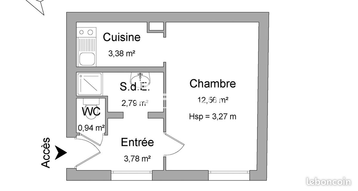 Appartement 1 pièce 23 m² · à Nancy · 23 m² · 455 €/mois