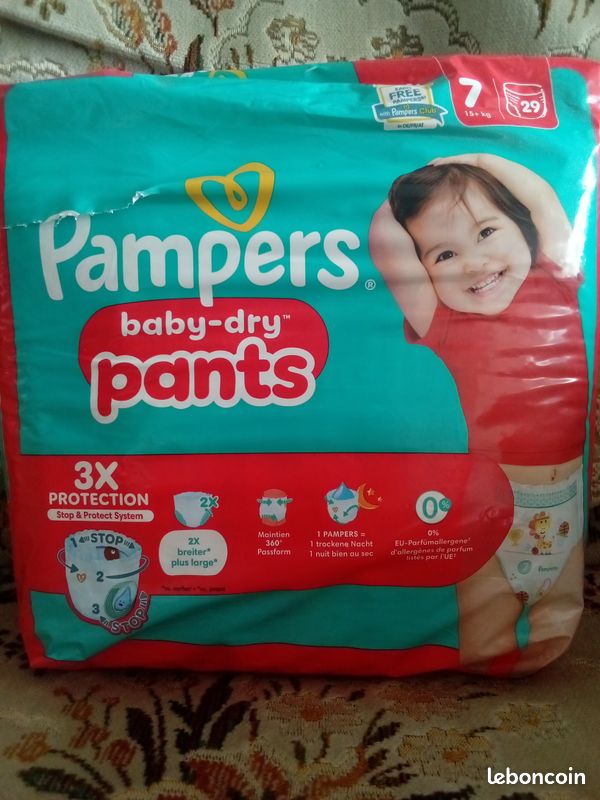Couches pampers enfant baby dry N7 (image 2)