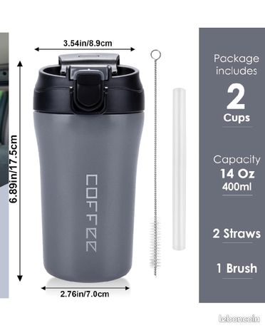 XIAPIA 2pcs Mug Isotherme Café Thermos Tasse Isotherme Boissons Mug Thermos Café 350mL Tasse de Voiture avec Couvercle, Mug à Emporter Café, Tasse Voyage Réutilisable Couples Cadeau (Orange + Vert XIAPIA 2pcs Mug Isotherme Café Thermos Tasse Isotherme Boissons Mug Thermos Café 350mL Tasse de Voiture avec Couvercle, Mug à Emporter Café, Tasse Voyage Réutilisable Couples Cadeau (Orange + Vert