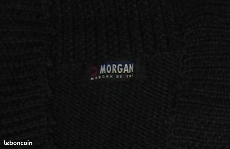 Veste / Gilet en mailles noires MORGAN Taille unique (image 2)