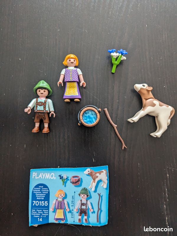 Enfants avec veau - Playmobil Country - 70155 (image 1)