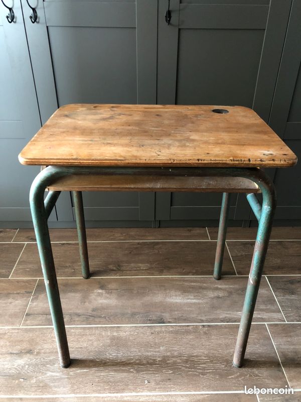 Table d’écolier vintage (image 1)