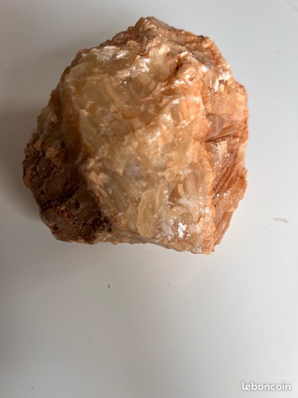 Calcite orange naturelle minéral brut (image 1)