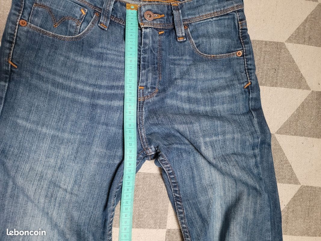 Jean Levi's 627 Pour Femme Bootcut - Taille 36 FR - Coton/élasthanne, Bleu - Occasion Très Bon état