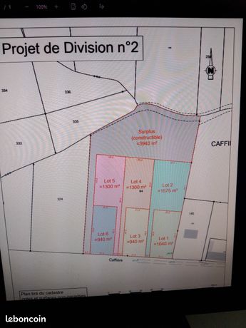 Parcelles de terrain constructibles