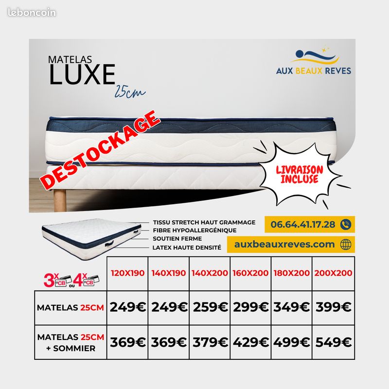Destockage Matelas Et Sommier