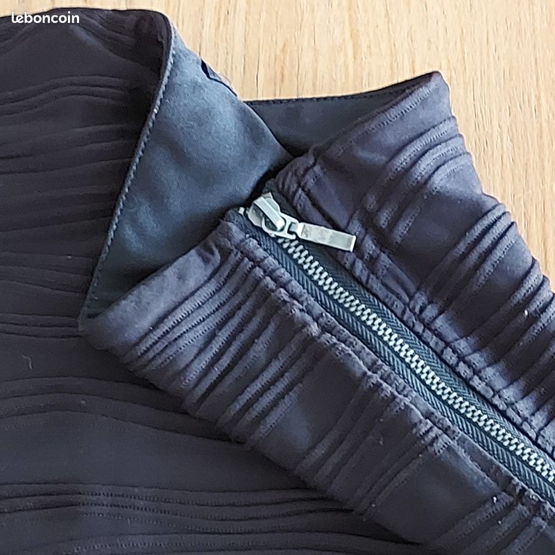 Minijupe vintage noire zippée taille 38 - danayel (image 5)