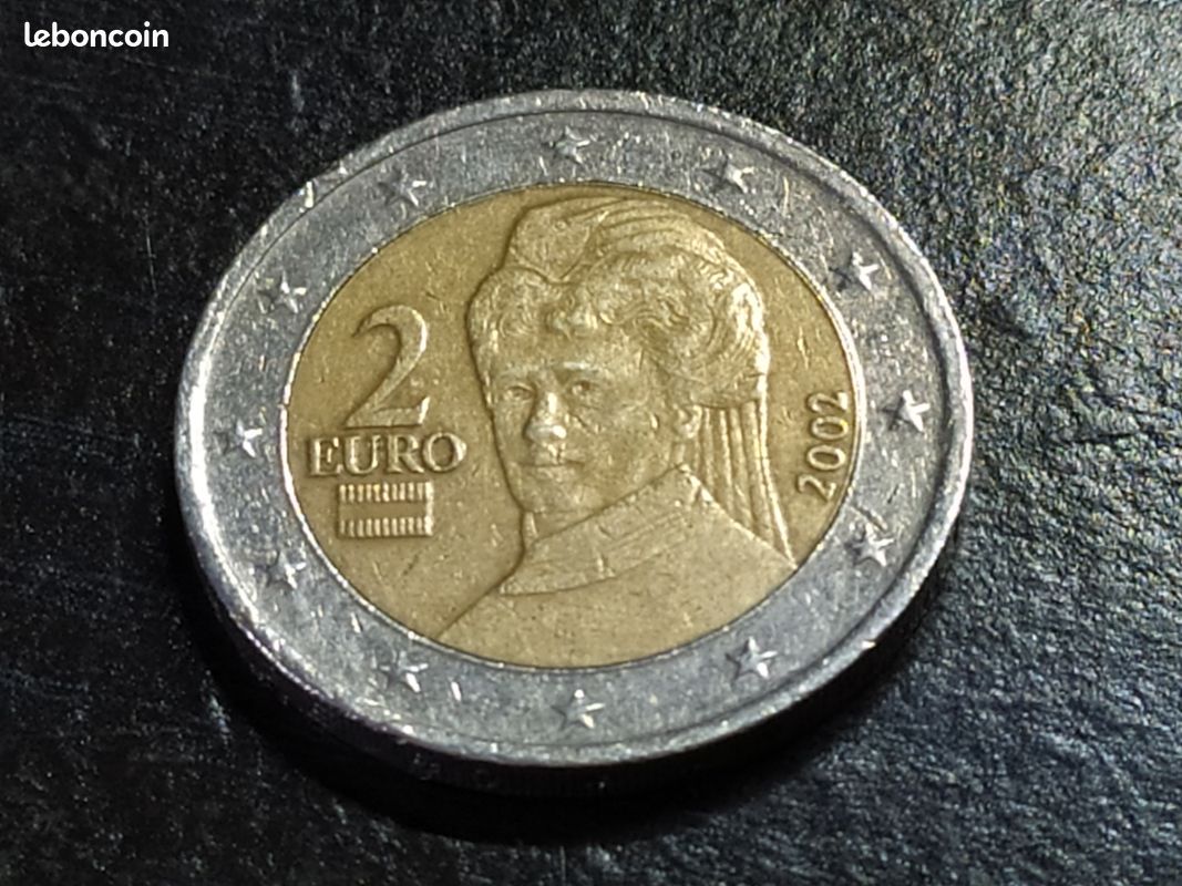 Pièce De 2 Euro Autriche 2002 – Bertha Von Suttner – Bon état Et Rare