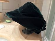 Chapeau Femme Vintage Gilles François Paris En Velours Vert - Taille Unique, Neuf Avec étiquettes, Années 70/80