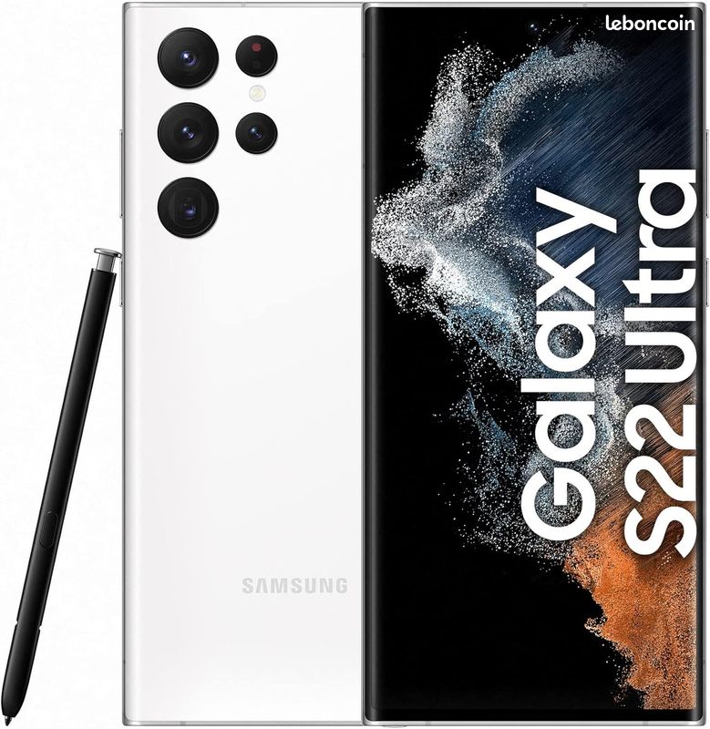 Samsung Galaxy S22 Ultra 128 Go Blanc fantôme 5G TÉLÉPHONE DÉBLOQUÉ OPÉRATEUR (image 1)
