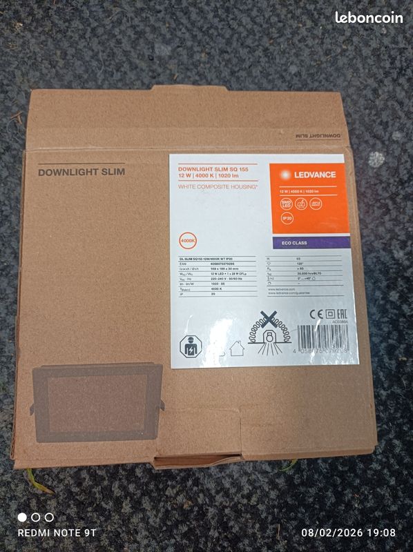 Luminaire encastré 12w ledvance (image 1)