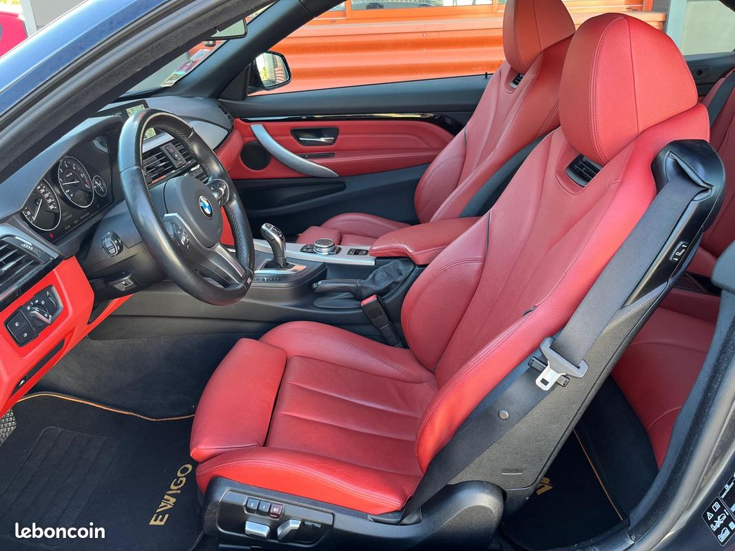 BMW SERIE 4 CABRIOLET 3.0 435 D 315 M-SPORT XDRIVE BVA + affichage tete haute + sieges elec a memoire (image 11)