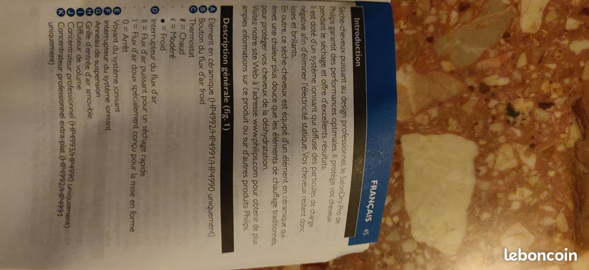 Philips* SalonDry Pro Sèche-cheveux HP4991/00 (image 3)