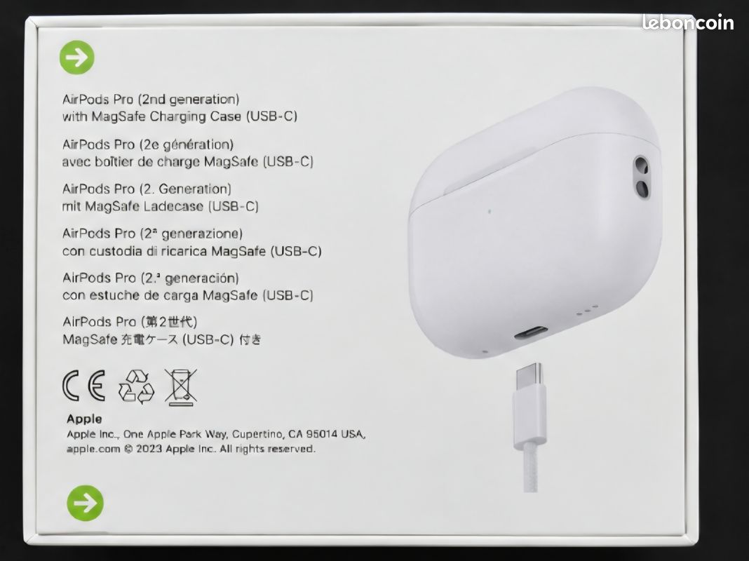 AirPods Pro 2e génération – Boîtier MagSafe USB-C (image 2)