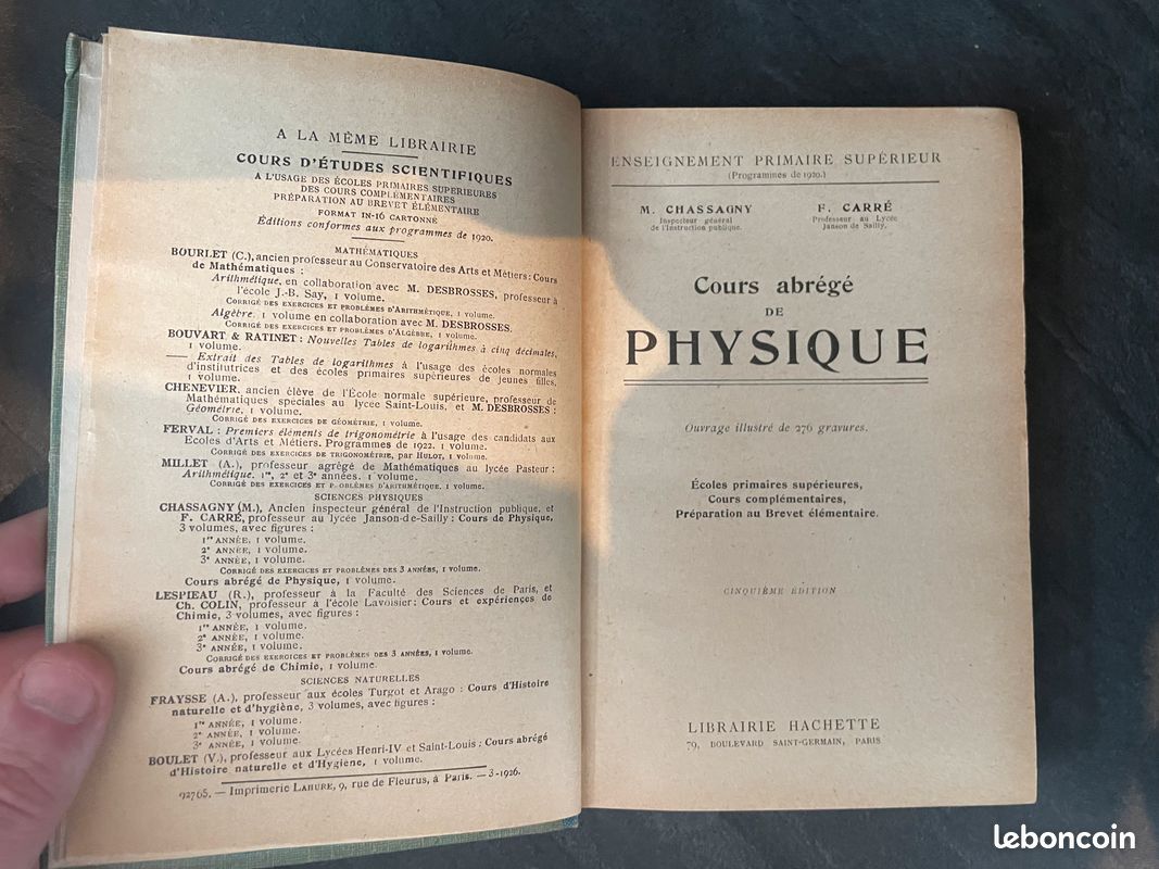 Livre Cours abrégé de physique (image 2)