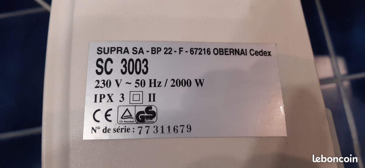 Souffleur air chaud SDB porte serviettes (image 3)