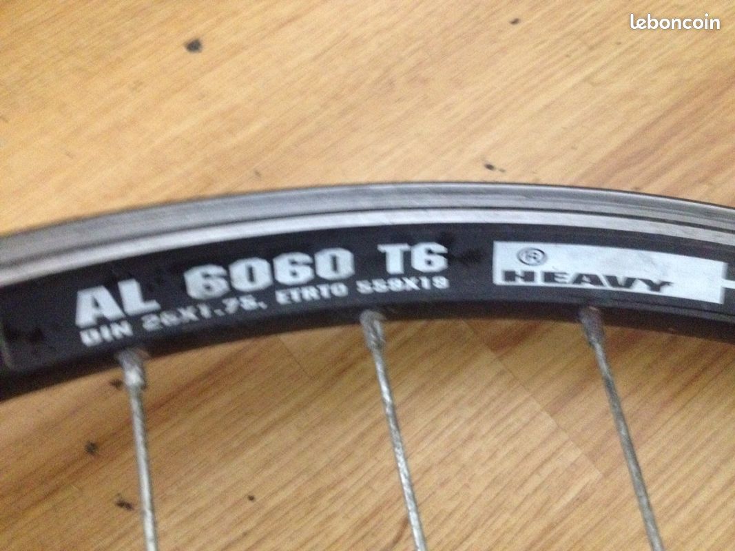 Paire jante 26 noir VTT SPINTER (image 4)