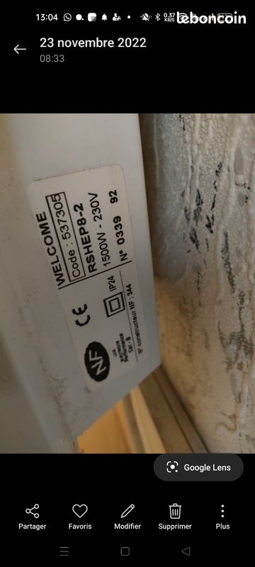 Vend radiateur électrique (image 2)