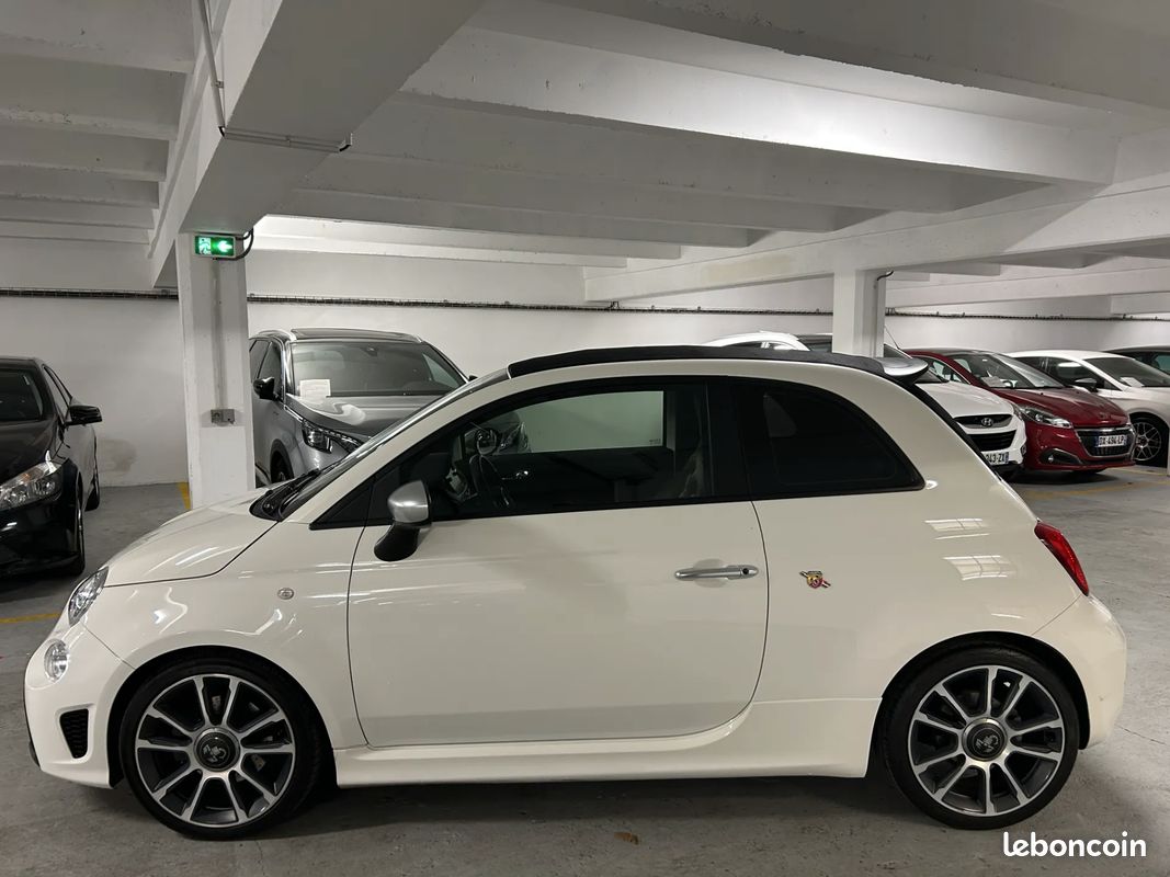 ABARTH 500 1.4 165ch TURISMO Cabriolet - 2022 - BOITE AUTO - REGULATEUR - PHARES LED - BLUETOOTH (image 4)