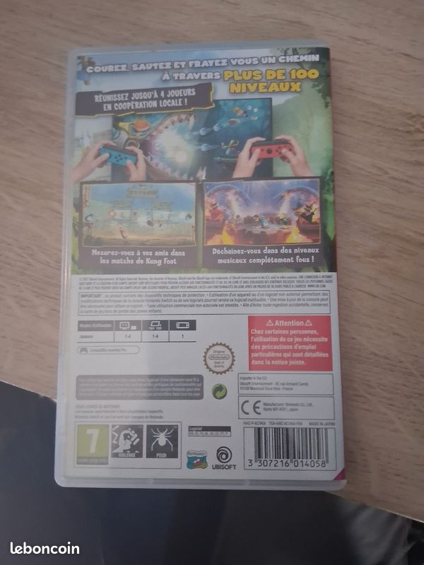 Jeu Switch - Rayman Legends (Version Loose) - Sans Boîte Ni Notice, Occasion Bon état
