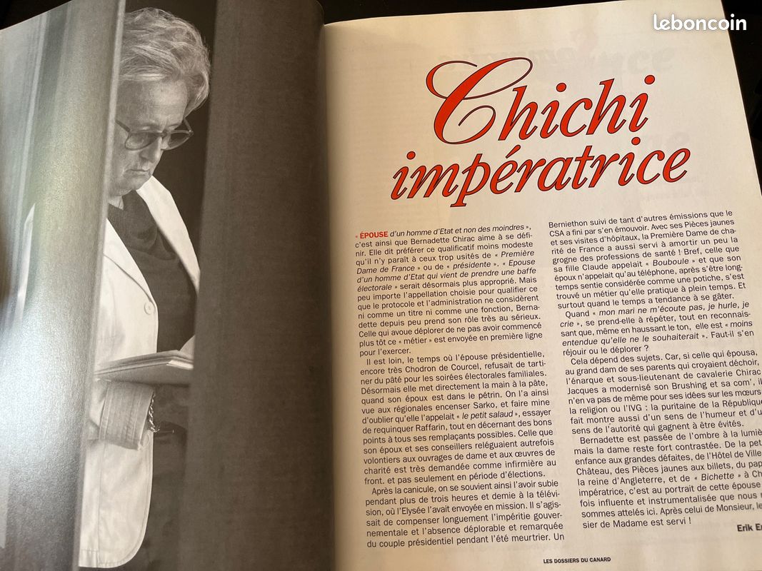 Les Dossiers du Canard Enchaîné Chichi Impératrice Livres