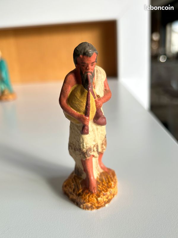 LOT DE SANTONS de Nöel vintage anciens crèche Devineau et autres A