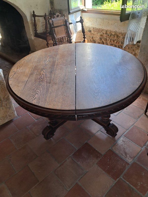 Table Henri 2 avec rallonge et 4 chaises (image 1)