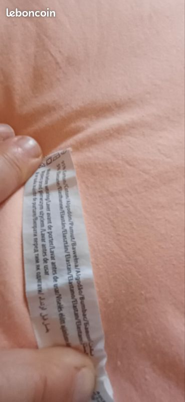 2 Cyclistes coton noir et blanc XXL neufs sans etiquettes (image 11)