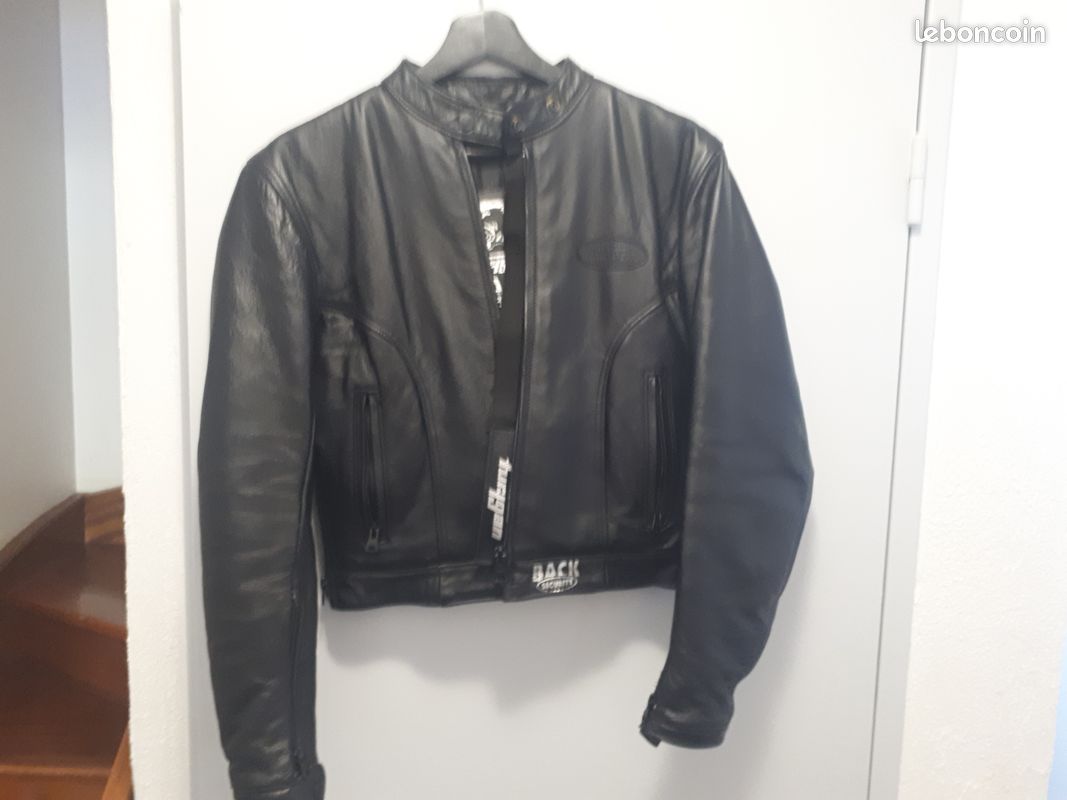 Blouson moto en cuir pour femme de marque Furygan, "vintage" + gant cuir offert (image 2)