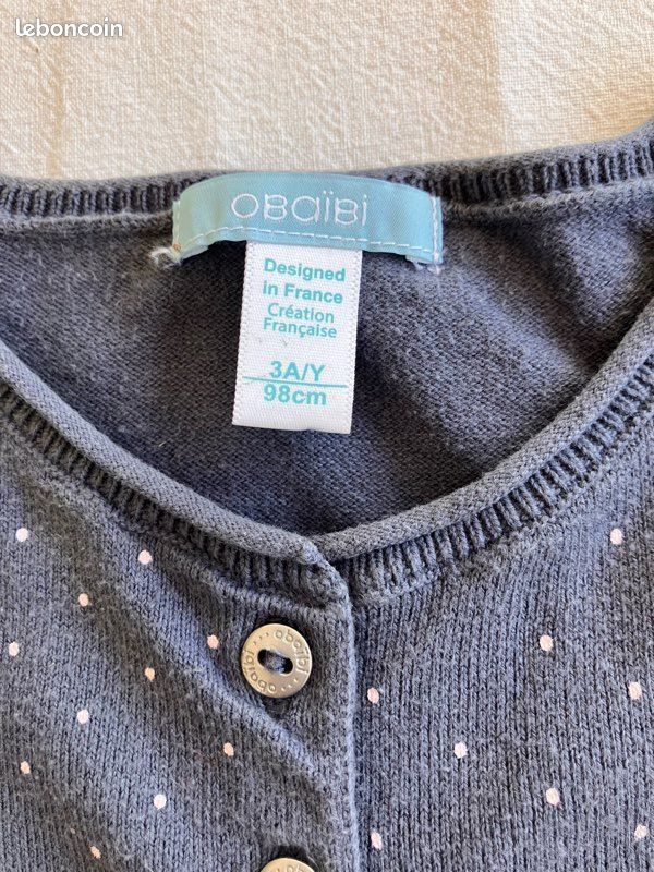 Obaidi gilet Gris (image 2)