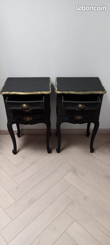 Chevet vintage, chevet ancien, table de nuit, selette, meuble d'appoint, guéridon (image 2)