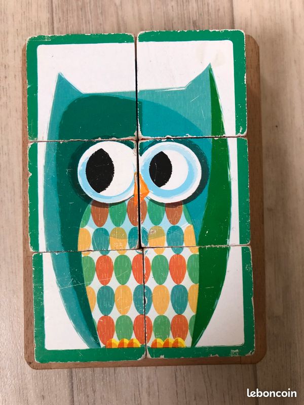 Cubes en bois animaux (image 6)