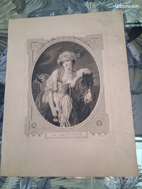 Lithographie la laitière (image 1)
