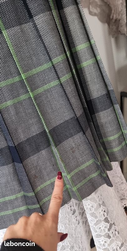 Jupe Longue Plissée Vintage Gérard Pasquier - Taille 42 Noir - Made In France - Occasion Parfait état