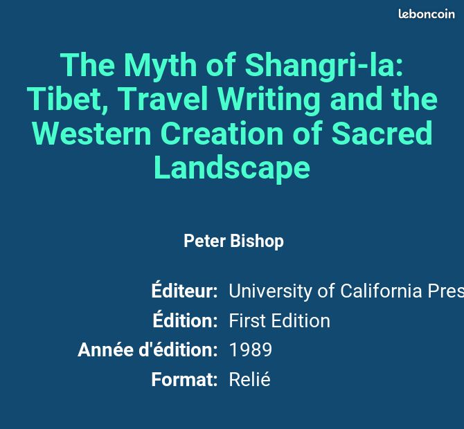The Myth of Shangri-la: Tibet, Travel Writing and the Western Creation of Sacred Landscape - Pet... (image 2)