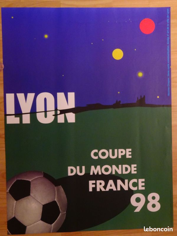 Affiche Coupe du Monde 1998 Montpellier
