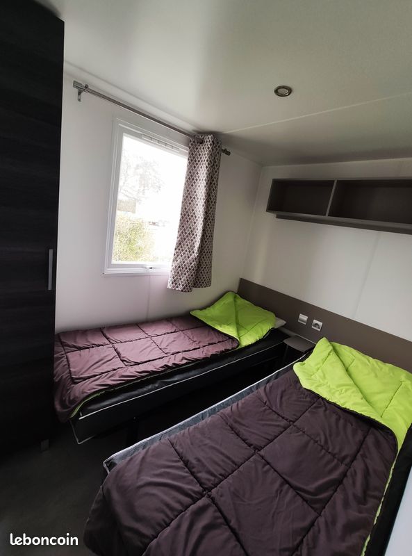 Superbe mobil home 3 chambres Climatisé, Vue Boisé Au Calme - Domaine de Dugny 4* au (image 14)