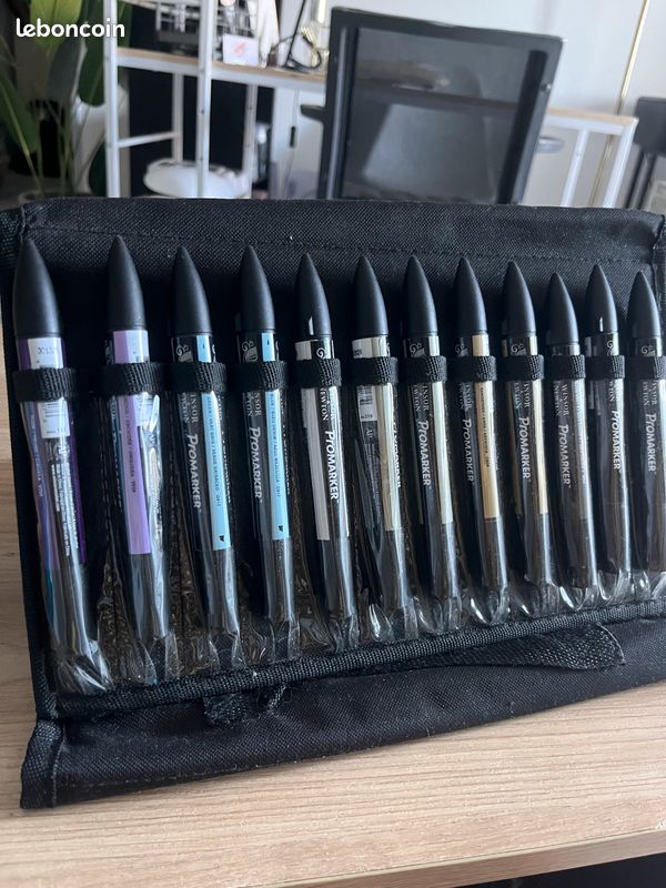15 Feutres promaker winsor & newton + trousse pour 36 feutres (image 3)
