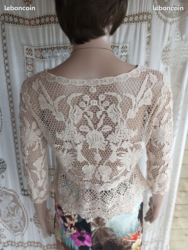 Gilet Boléro Femme LILITH Beige - Taille M/38, Maille, Excellent état