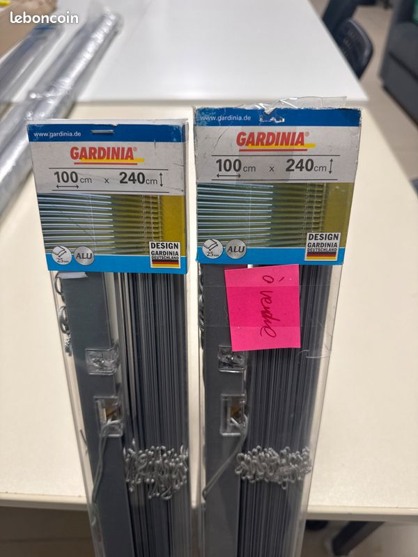 Store gris gardinia ALU 100cmX240 cm de long (image 2)