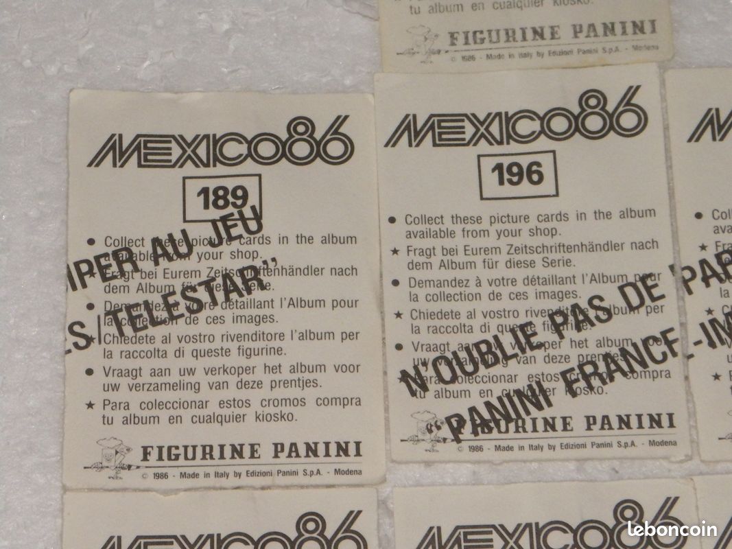 Sticker Original 230 Image Panini Mexico 86 Nasser-Eddine Drid