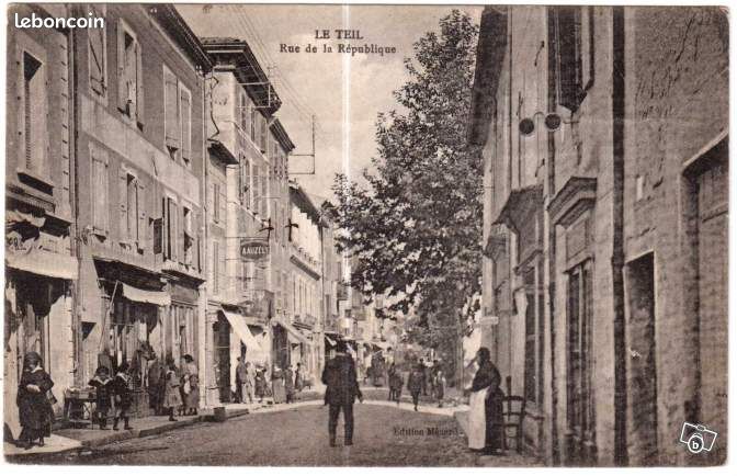 CARTE POSTALE ANCIENNE.LE TEIL (Ardeche) (image 1)