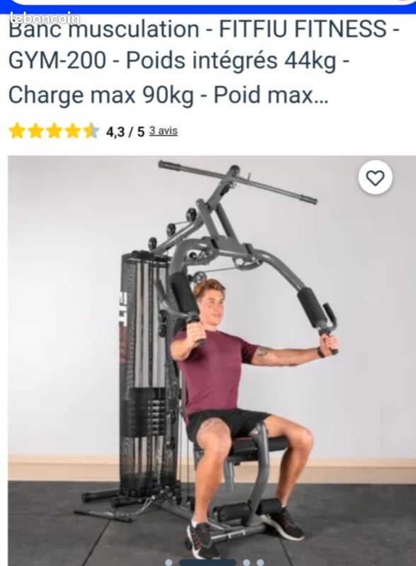 Banc de musculation (image 1)